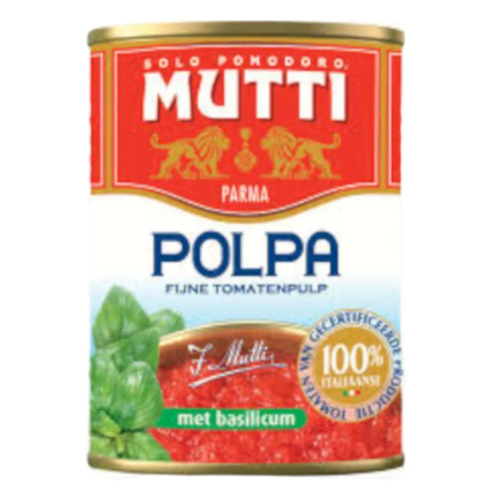 Polpa Basilico Finissima 400G Lata Mutti
