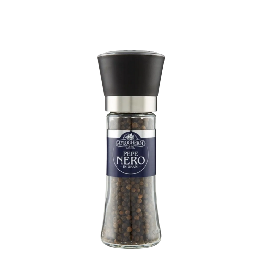 PIMIENTA NEGRA EN GRANO CON MOLINILLO VIDRIO *95G LA DROGHERIA