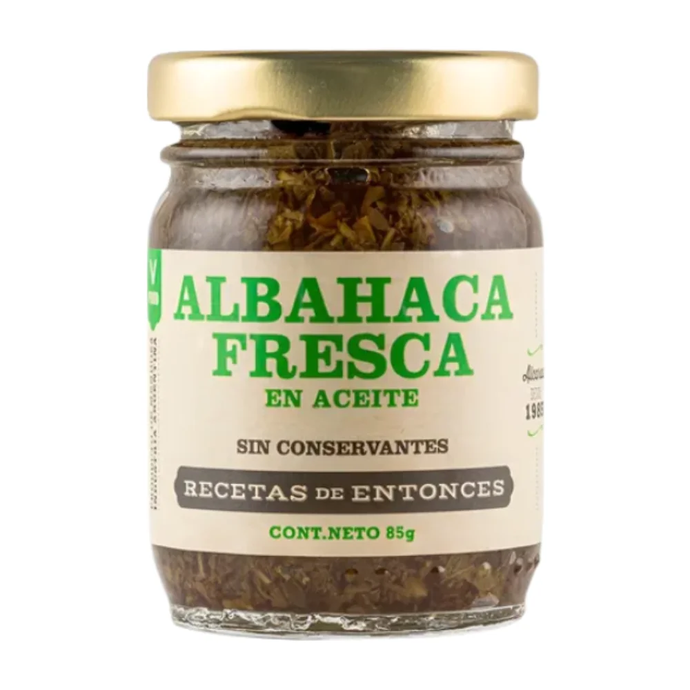 Albahaca en Aceite 90G Recetas