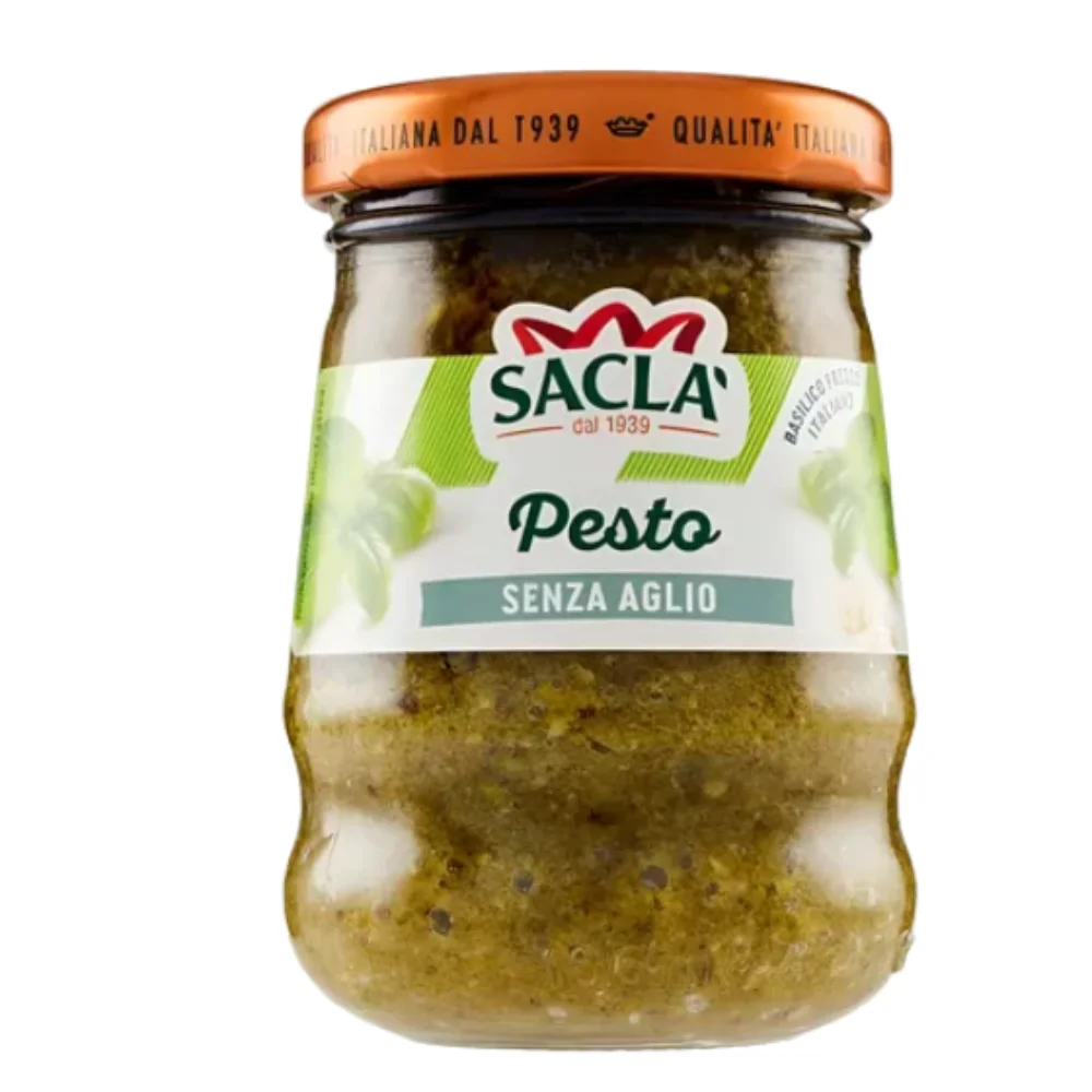 Pesto Senza Aglio Alla Genovese 90GR Vidrio Sacla