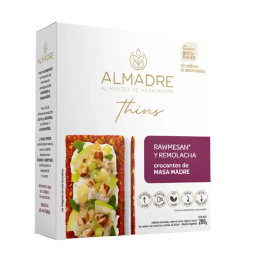 Thins Rawmesan y Remolacha 160G Almadre