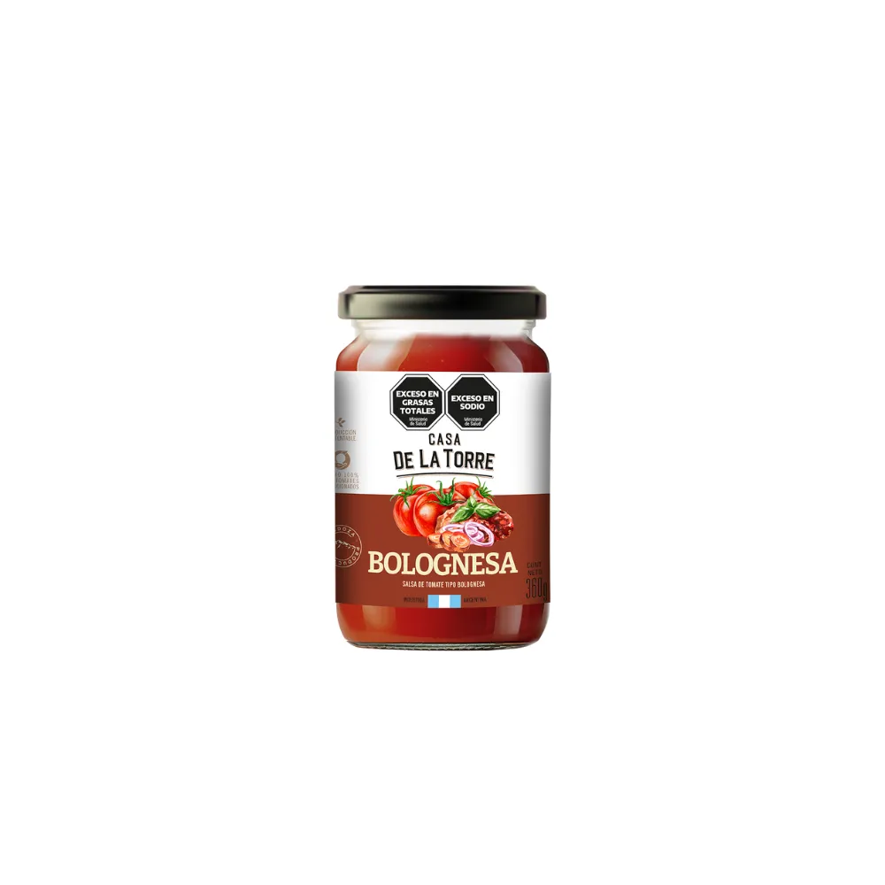 SALSA DE TOMATE BOLOGNESA *360G CASA DE LA TORRE