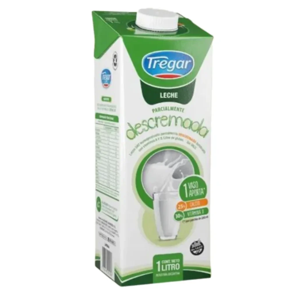 Leche Descremada 1L Tregar