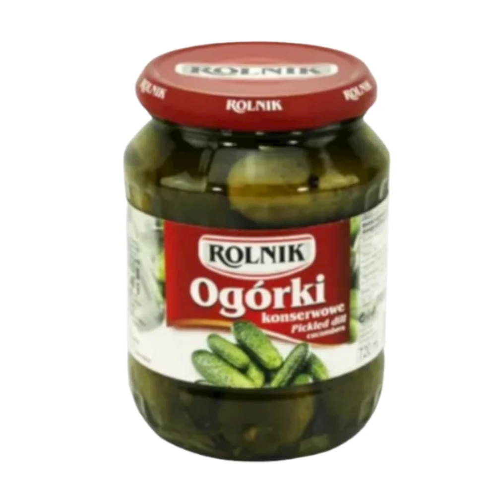 Pepinos en Salmuera y Vinagre con Azucar y Especias 660G Rolnik