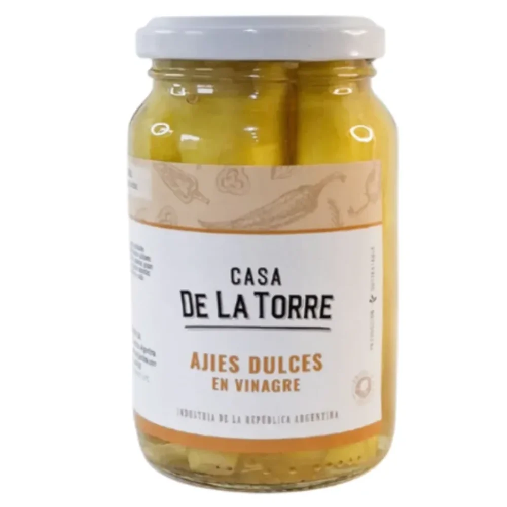 Ajies Dulces en Vinagre de Alcohol 300G Casa de la Torre