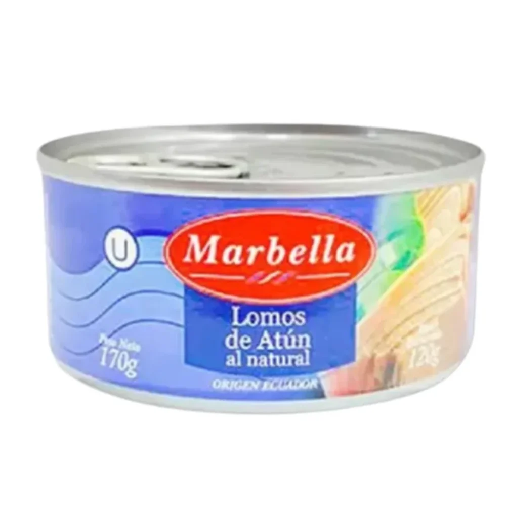 Lomos de Atun al Natural 170G Marbella