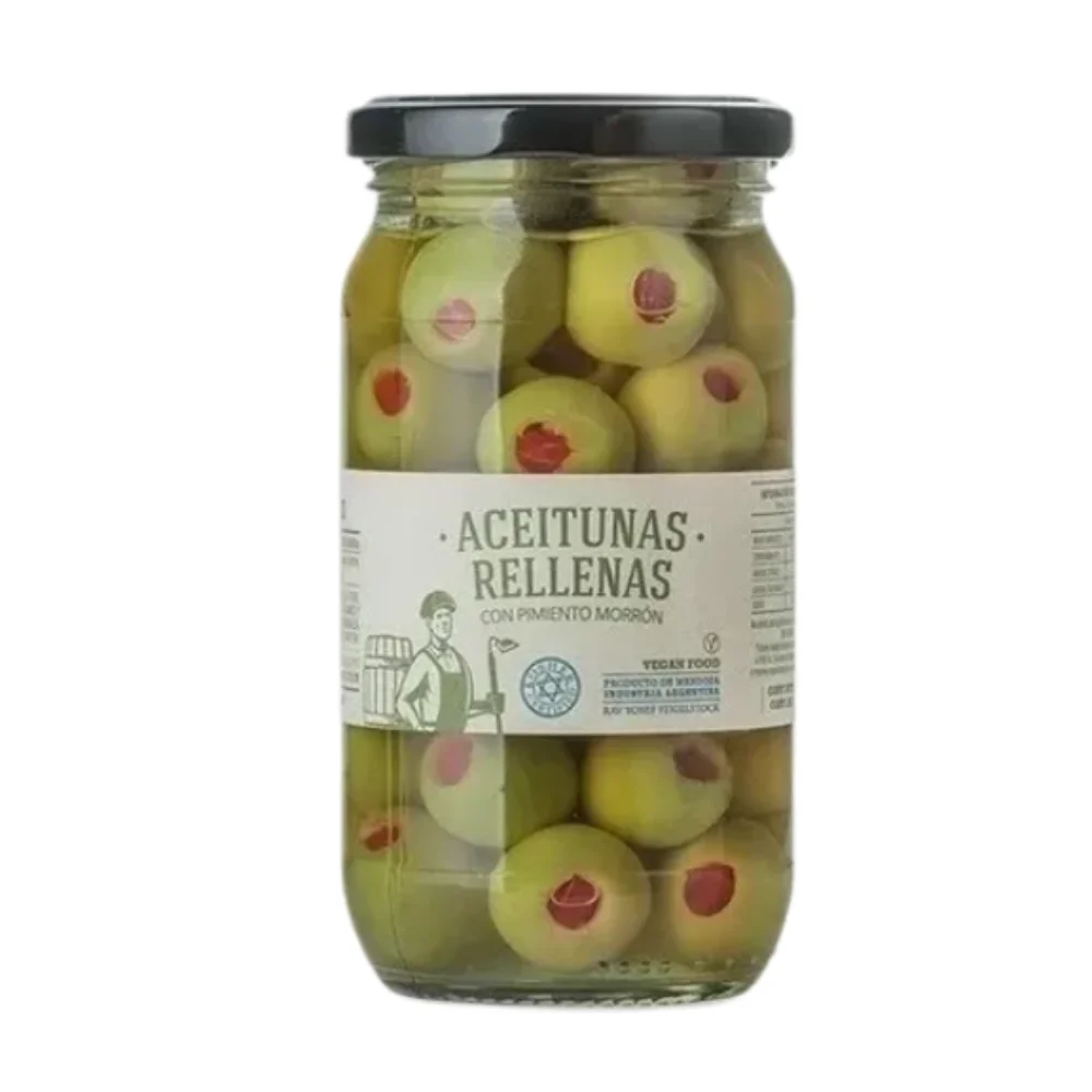 Aceitunas Verdes Rellenas con Pimiento Morron 320G Kosher