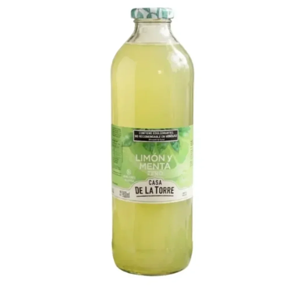 AGUA SABORIZADA LIMON Y MENTA ZERO *500ML CASA DE LA TORRE