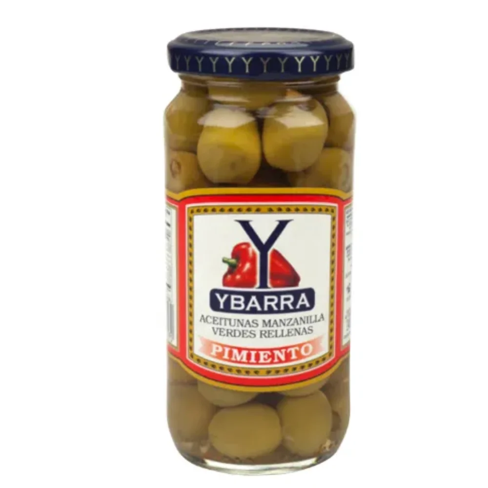Aceitunas Rellenas con Pimientos 240G Ybarra
