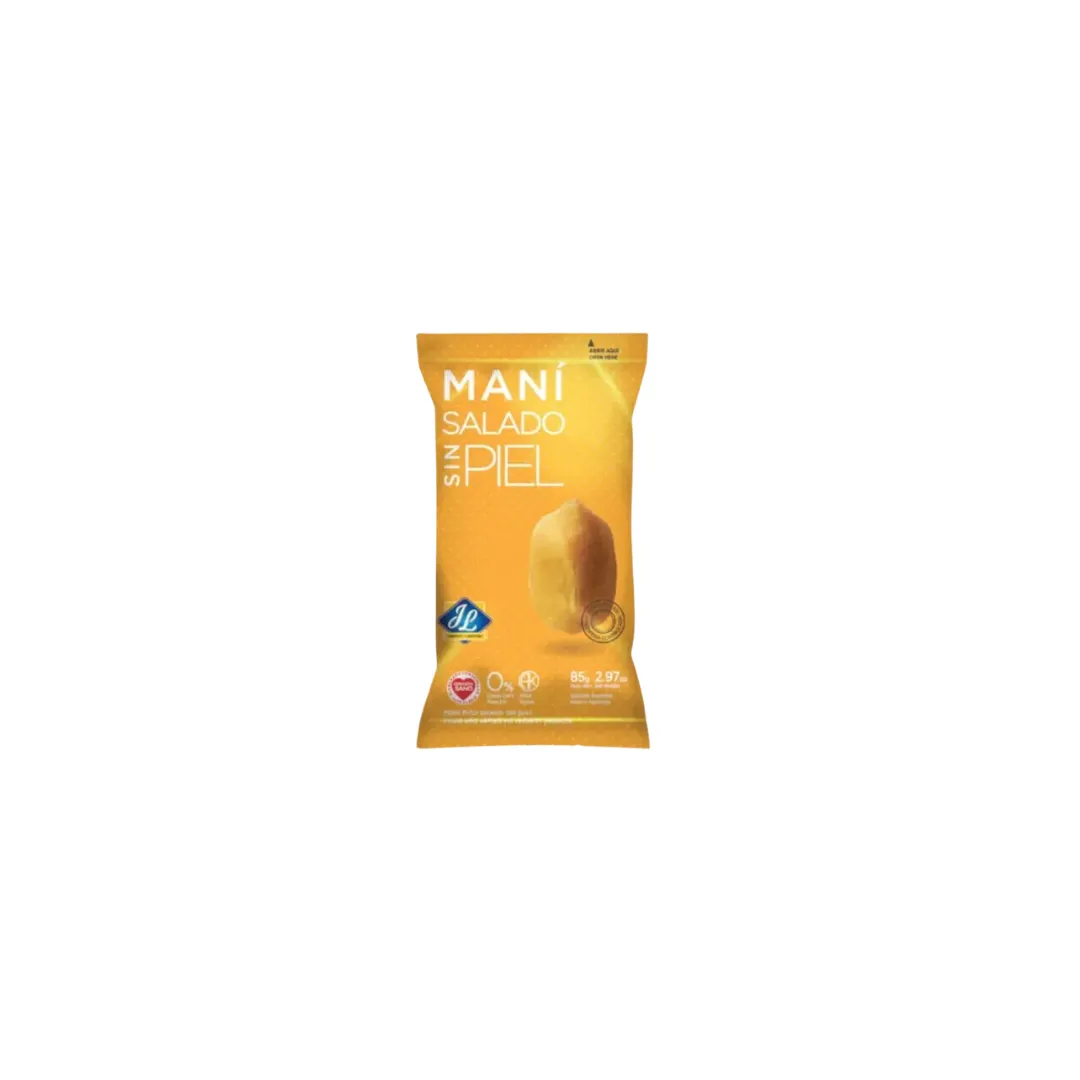 MANI FRITO SALADO SIN PIEL *85G JL
