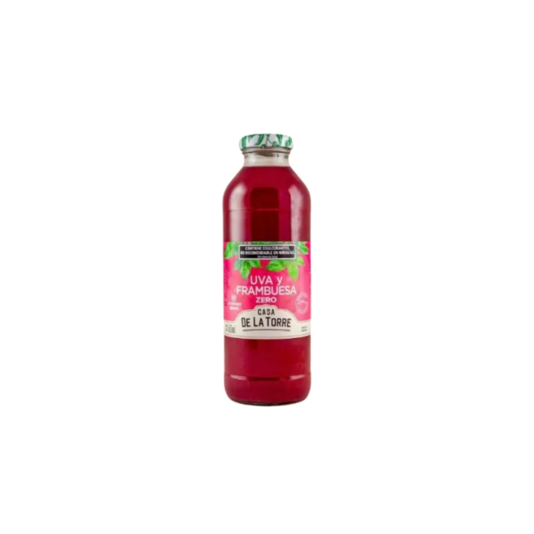 AGUA SABORIZADA UVA Y FRAMBUESA ZERO *500ML CASA DE LA TORRE
