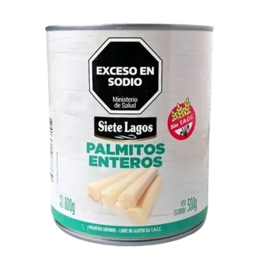 R1) PALMITOS ENTEROS *800G SIETE LAGOS