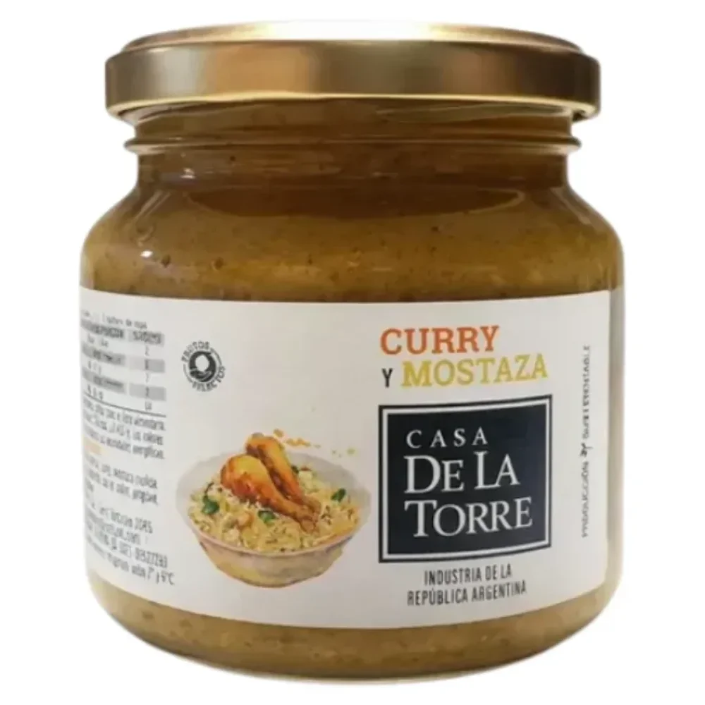 Salsa de Curry y Mostaza 230G Casa de la Torre