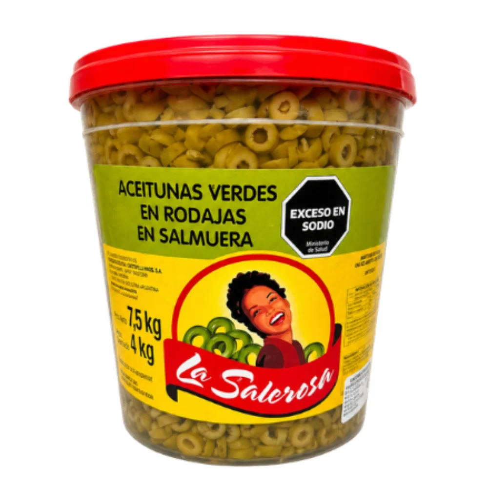 Aceitunas Verdes Rodajas la Salerosa 5KG