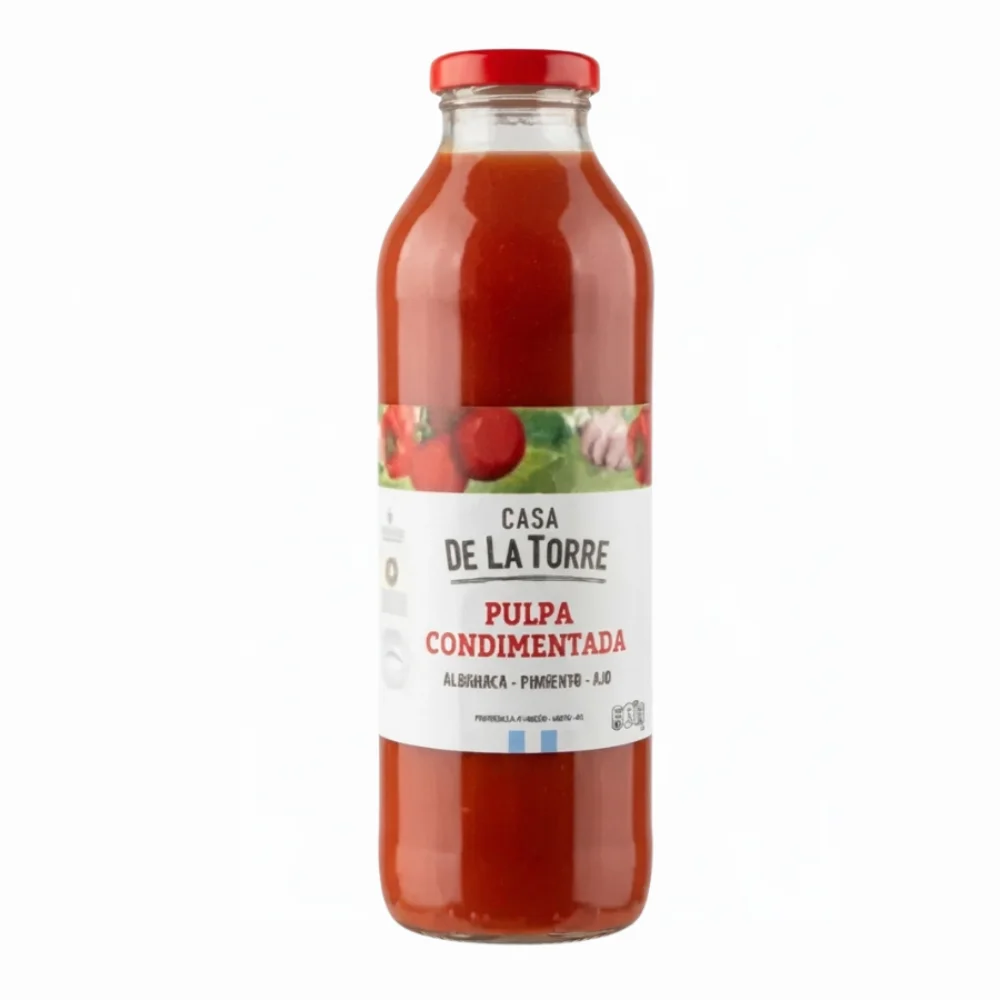 Pulpa de Tomate Cond Pim-alba-ajo 500G Casa de la Torre
