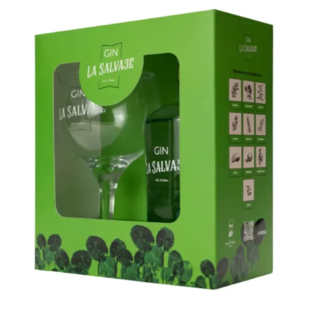 Box la Salvaje Gin Camalote 700ML + Copa