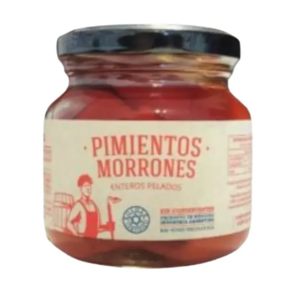 PIMIENTOS MORRONES ENTEROS PELADOS *200G KOSHER