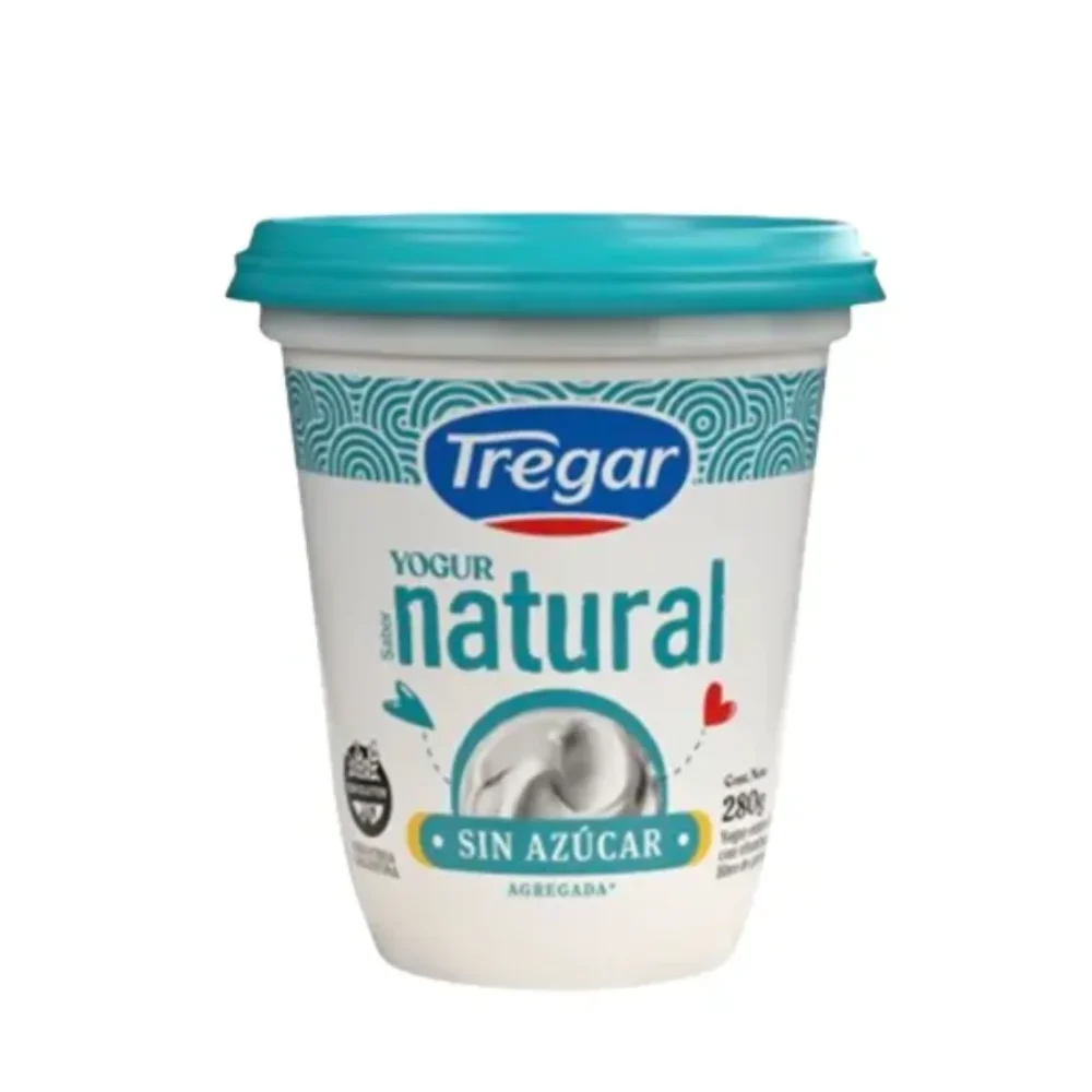 YOGUR NATURAL SIN AZUCAR *280G TREGAR