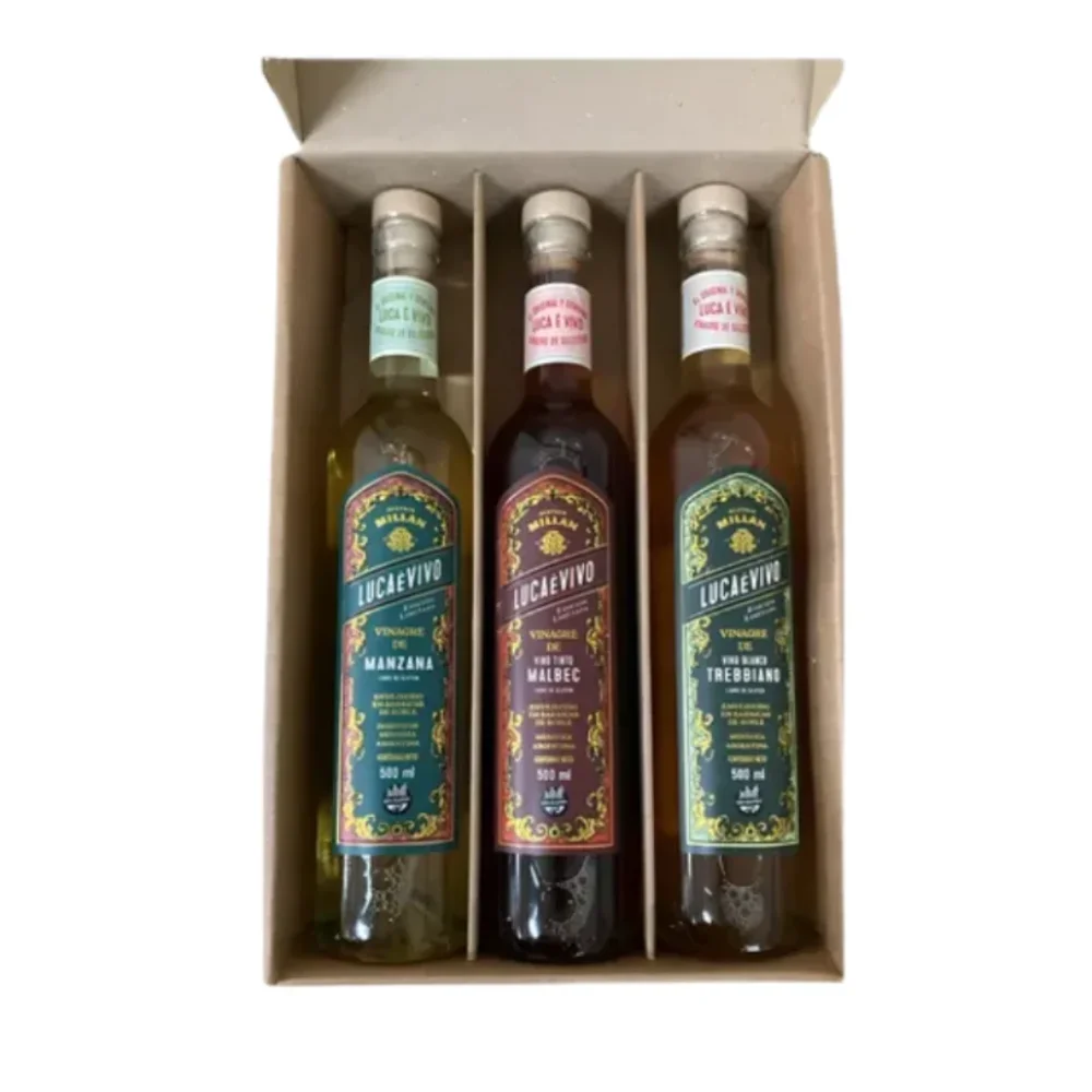 Box X3 Vinagres de Vino 500ML Millan
