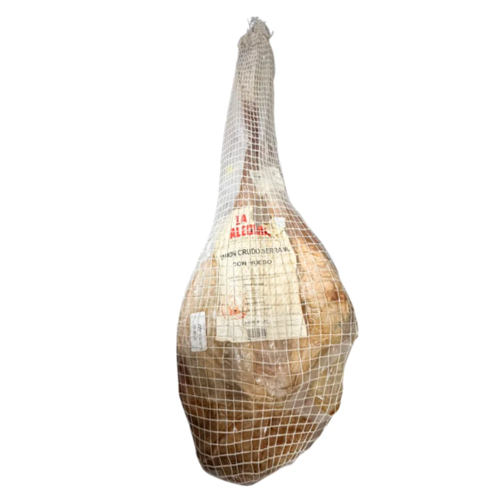 Jamon Crudo con Hueso Bodega Pata V -12 Meses- 7.5 KG la Alegria