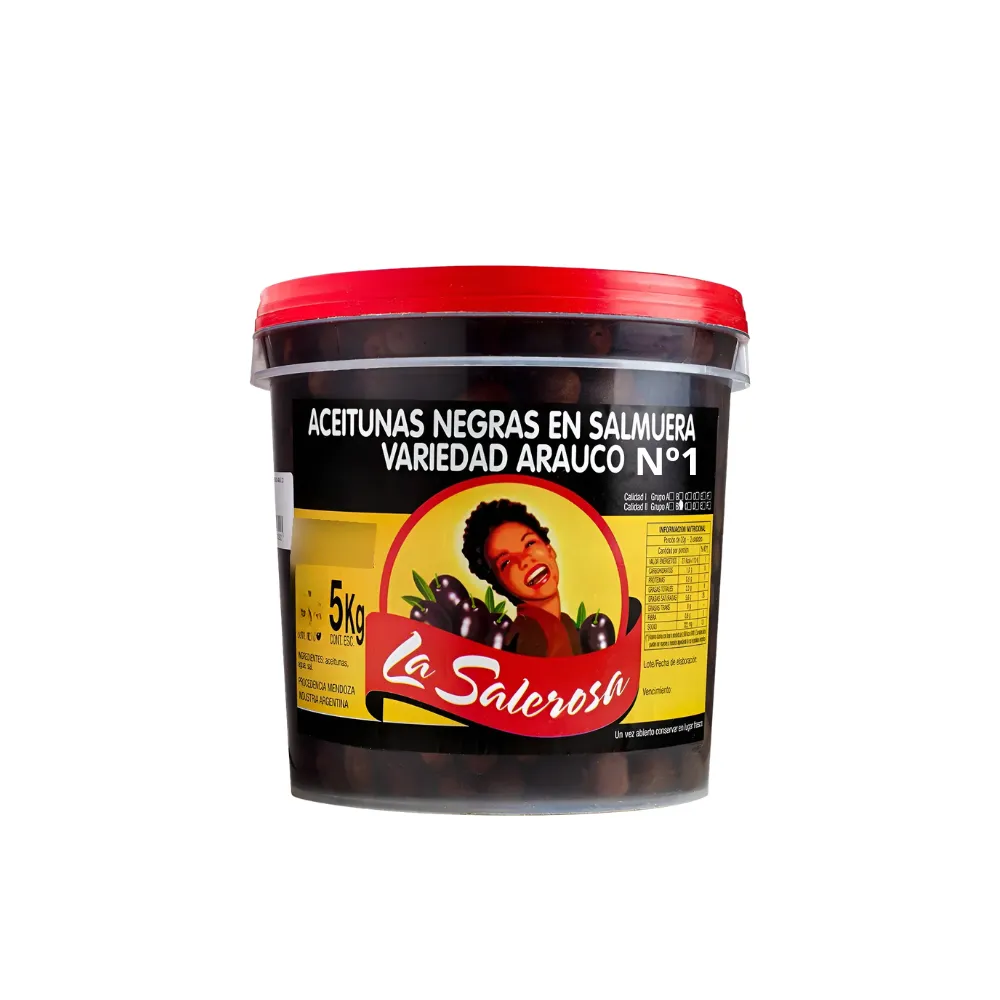 ACEITUNAS NEGRAS N° 1 *5KG LA SALEROSA
