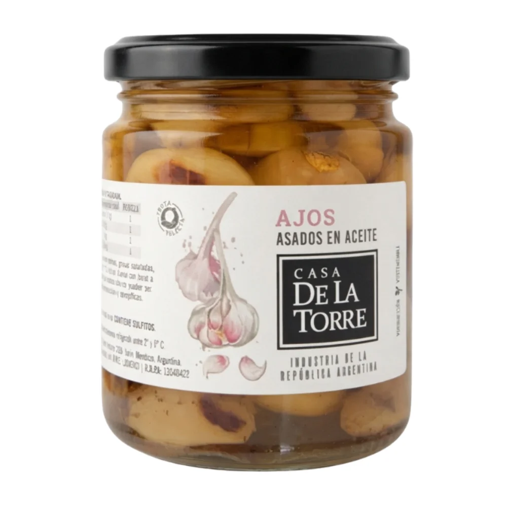 Ajos Asados en Aceite 220G Casa de la Torre