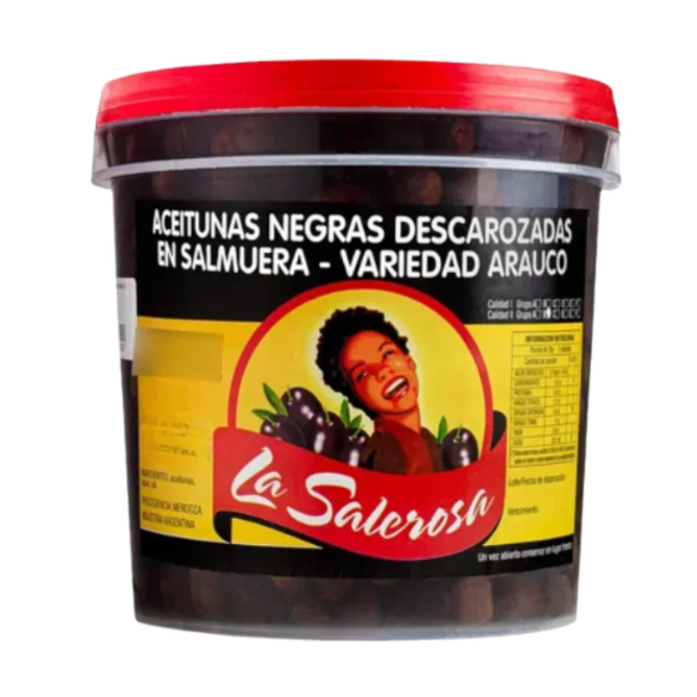 Aceitunas Negras Descarozada N° 1 4KG la Salerosa