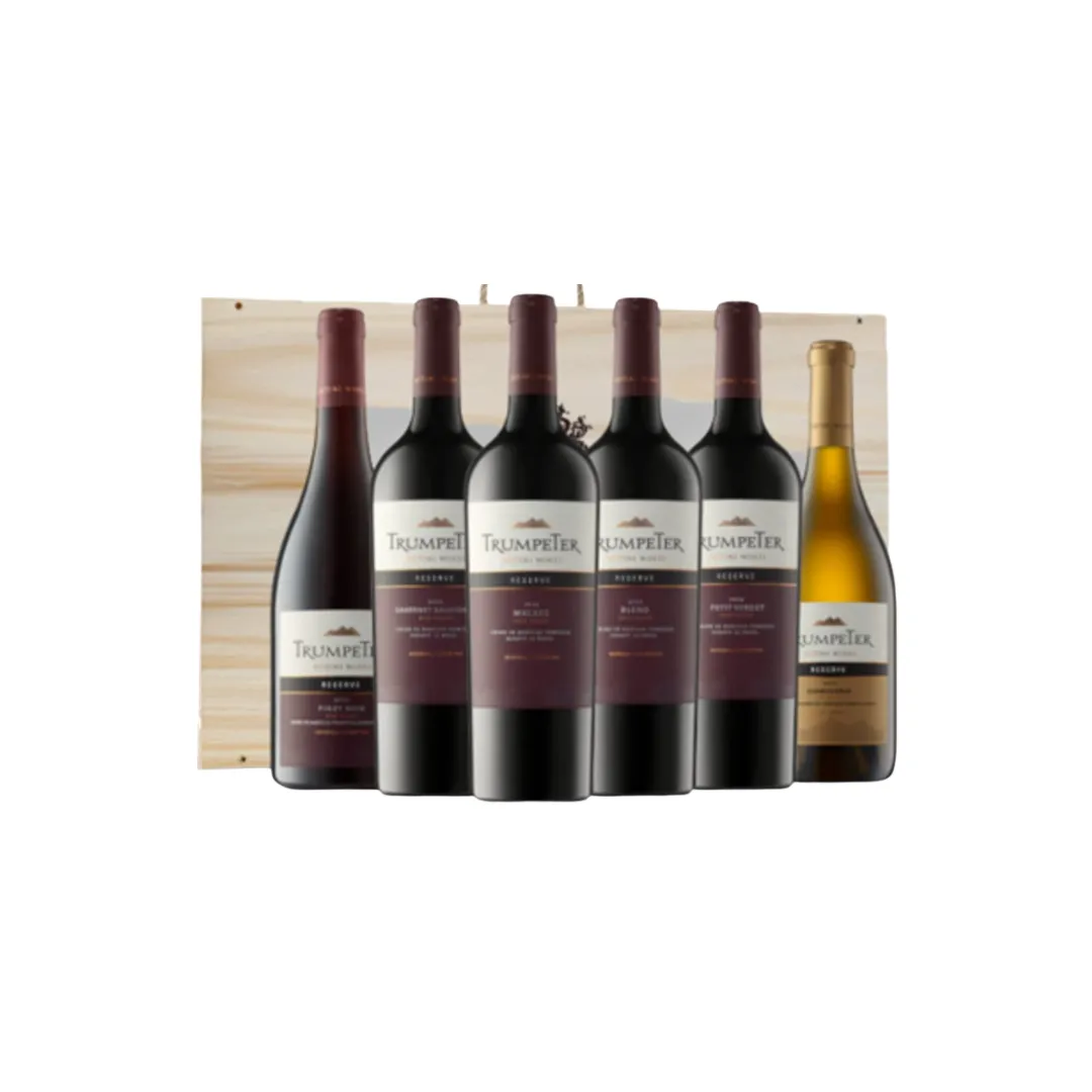 TRUMPETER RESERVE SURTIDO ESTUCHE MADERA X 6 BOT *750ML