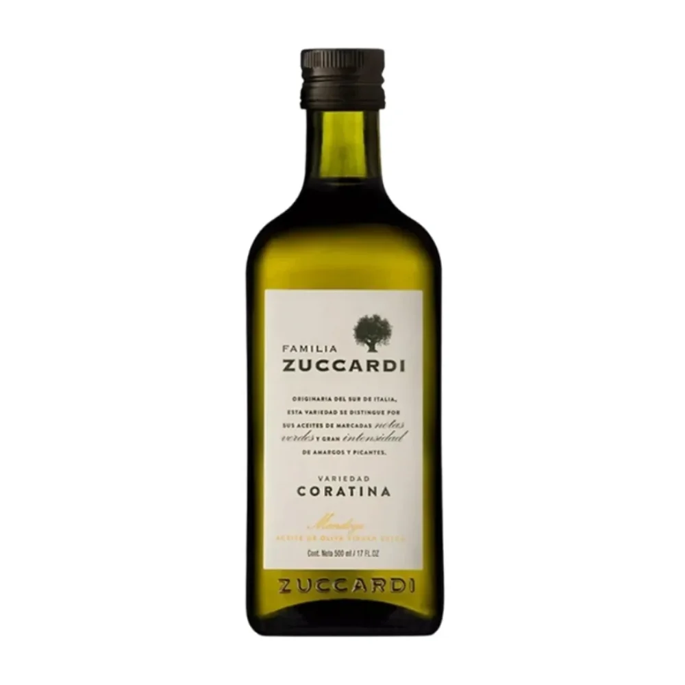 Aceite de Oliva V.E. Coratina 500ML Vidrio Familia Zuccardi