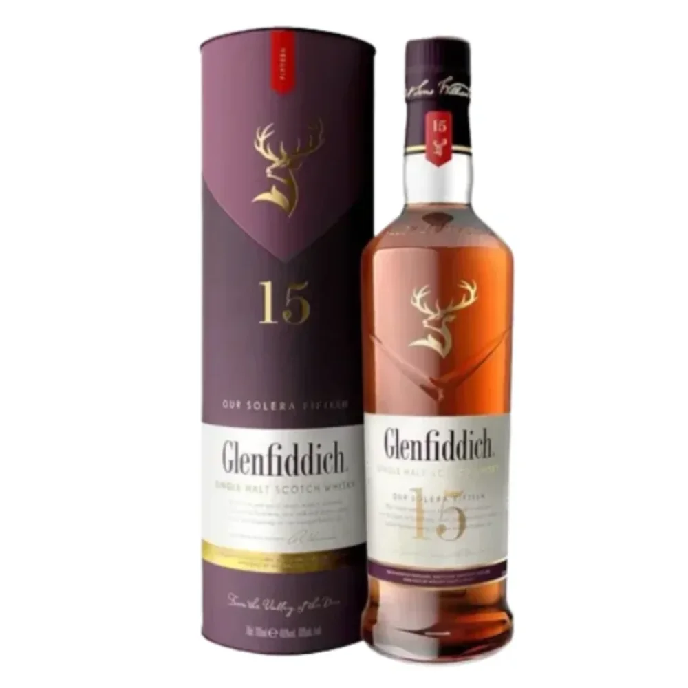 Estuche Tubo Whisky Glenfiddich Malt 15yo 750ML