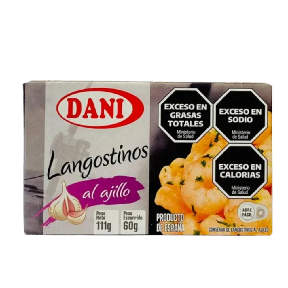 Langostinos al Ajillo (gambas) 155G Dani