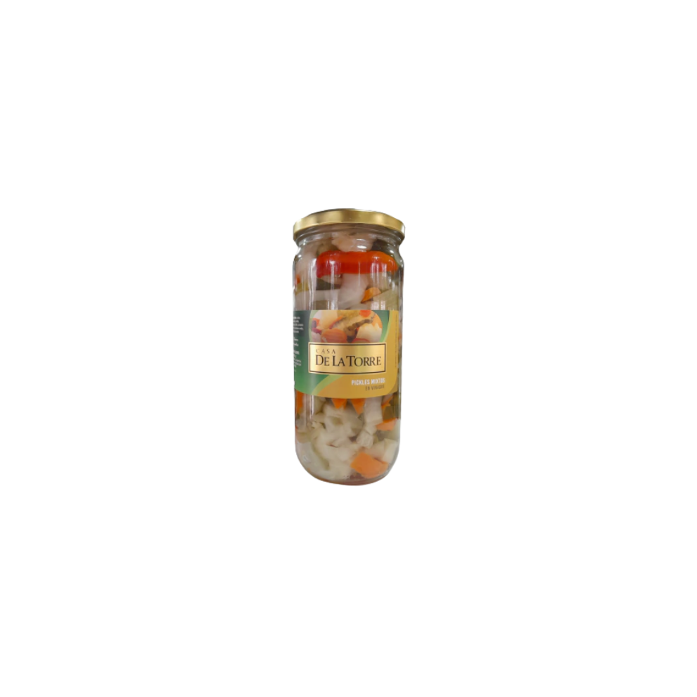PICKLES MIXTOS EN VINAGRE DE ALCOHOL *800G CASA DE LA TORRE