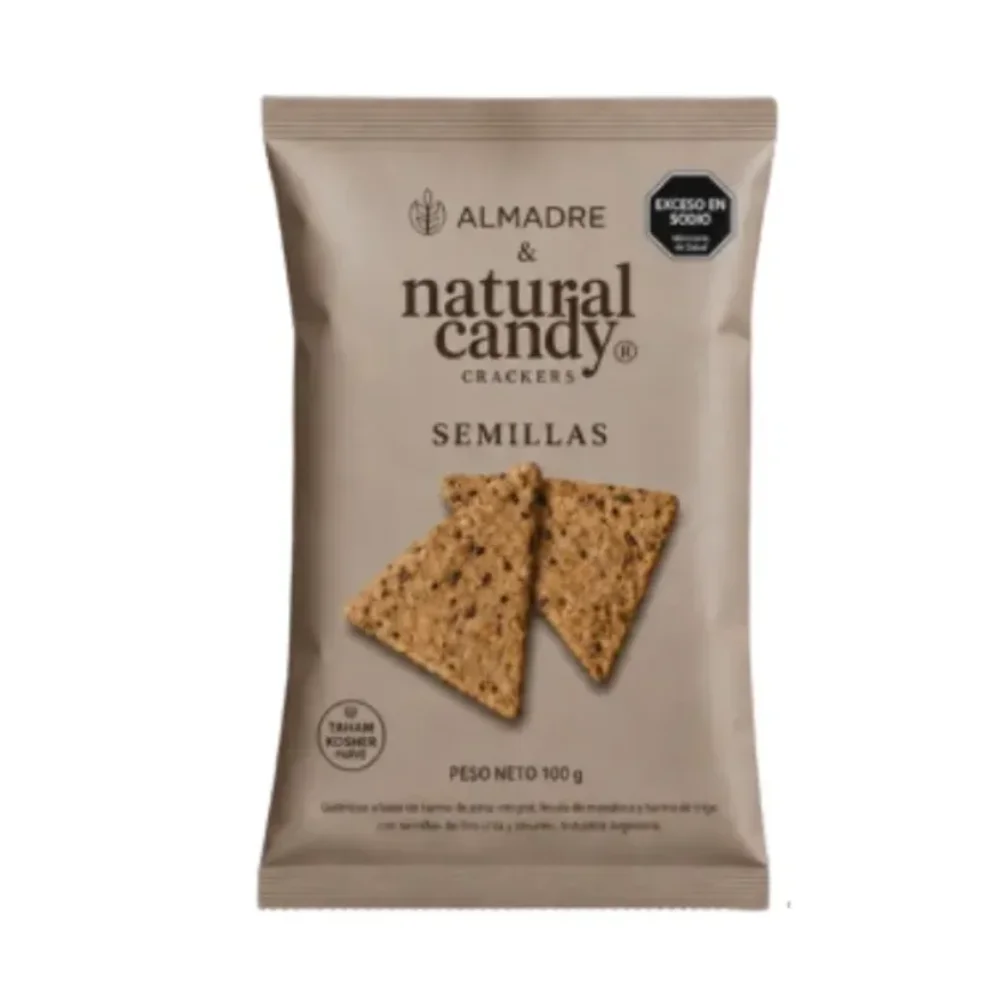 CRACKERS SEMILLAS *100GR NATURAL CANDY