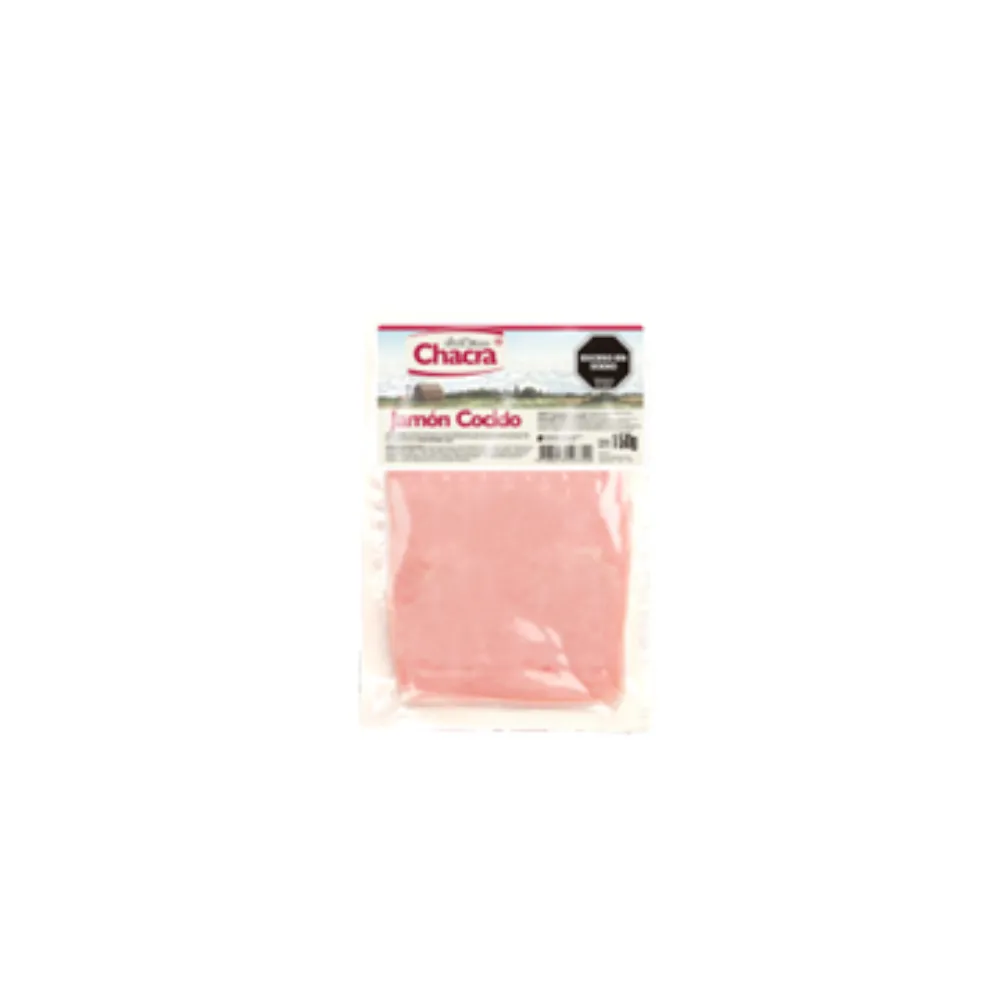 JAMON COCIDO *150GR ENVASADO AL VACIO CHACRA