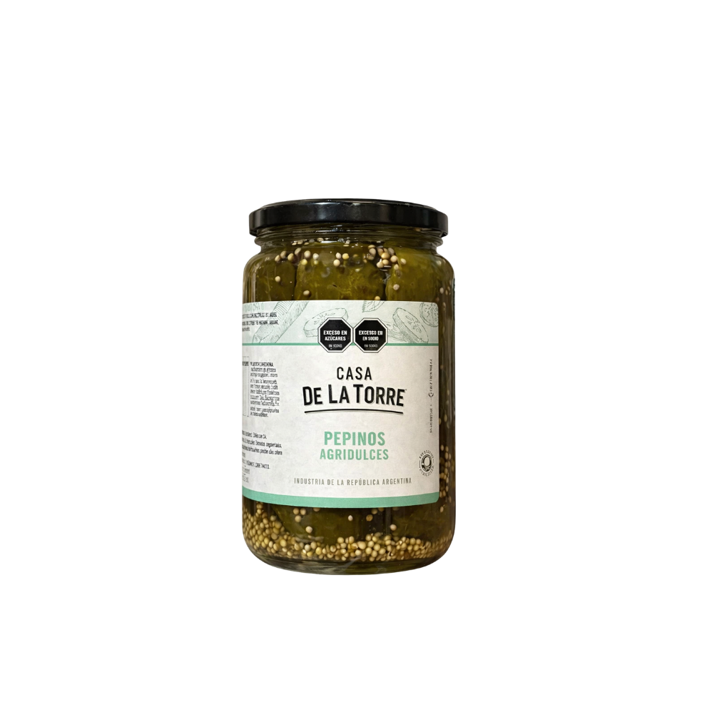 PEPINOS AGRIDULCE EN VINAGRE *600G CASA DE LA TORRE