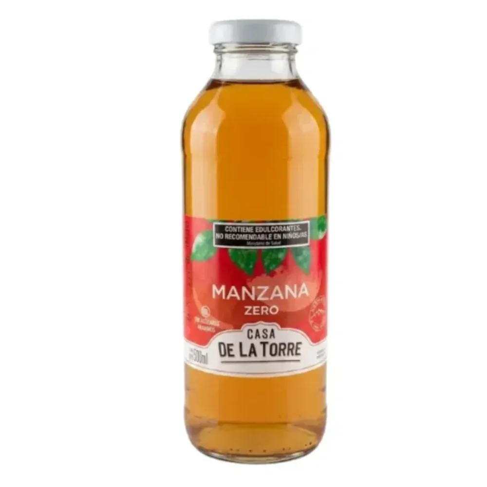 AGUA SABORIZADA MANZANA ZERO *500ML CASA DE LA TORRE