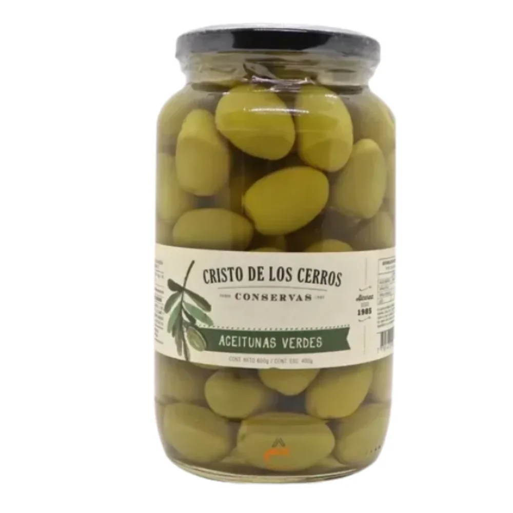 Aceitunas Verdes en Salmuera 600G Cristo