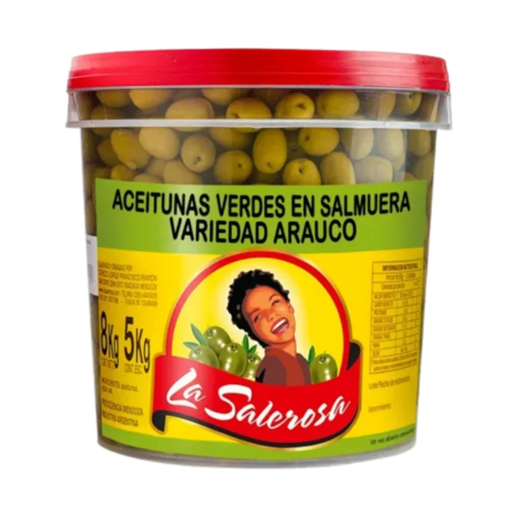 Aceitunas Verdes Arauco N° 000 5KG la Salerosa