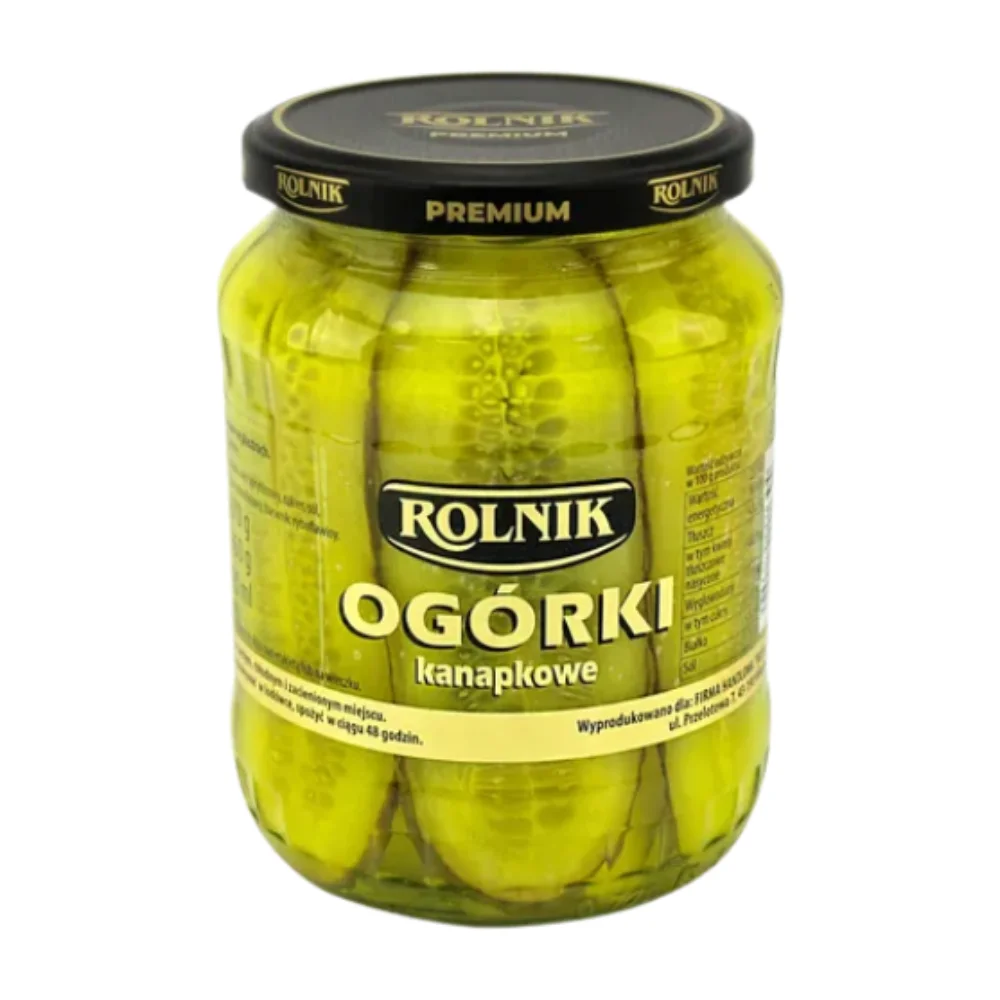 Pepinos Dulces Laminados en Vinagre 670G Rolnik