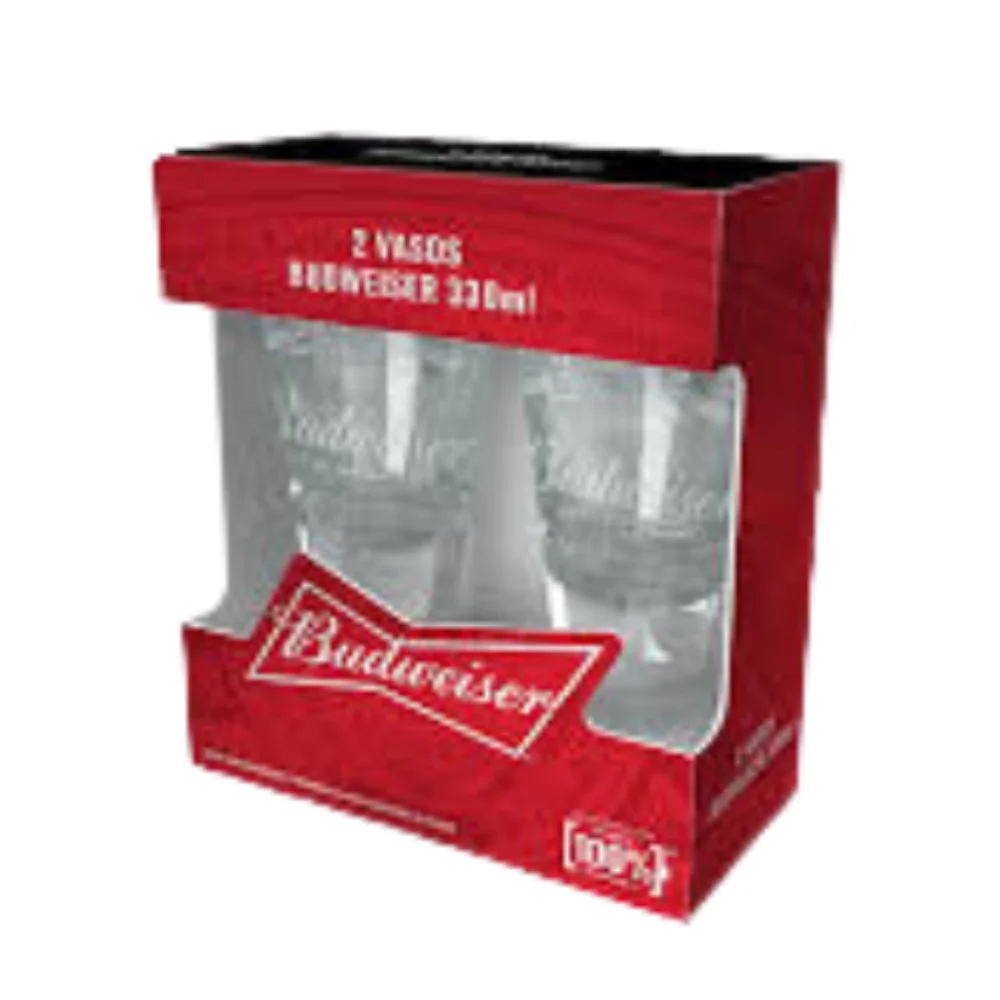 Budweiser Twopack X 2 Vasos Vidrio