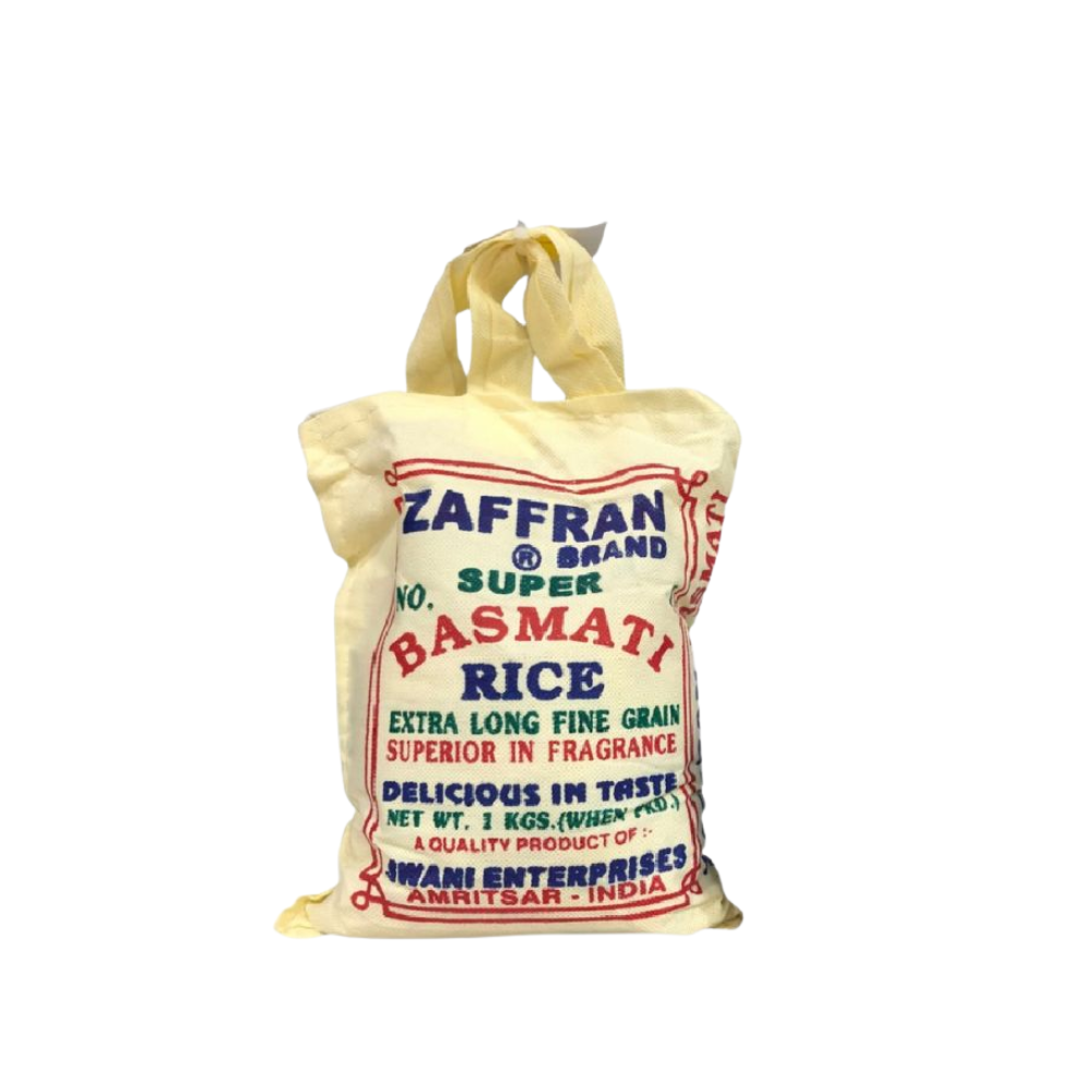ARROZ BASMATI *1KG (BOLSA ARPILLERA) ZAFFRAN