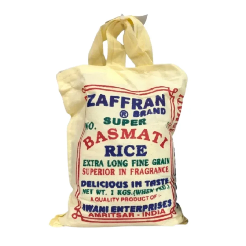 R1) Arroz Basmati 1KG (bolsa Arpillera) Zaffran