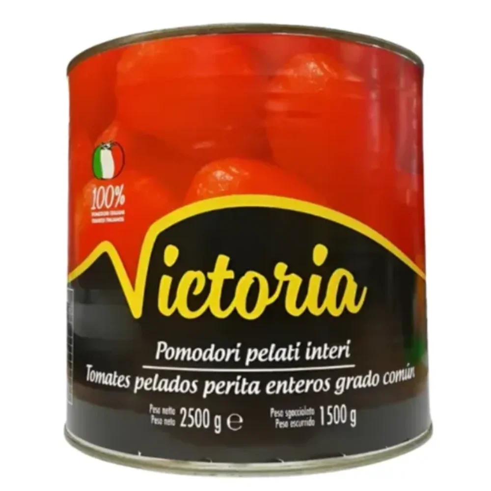 Tomate Perita Pelados Enteros 2.5KG Lata Victoria