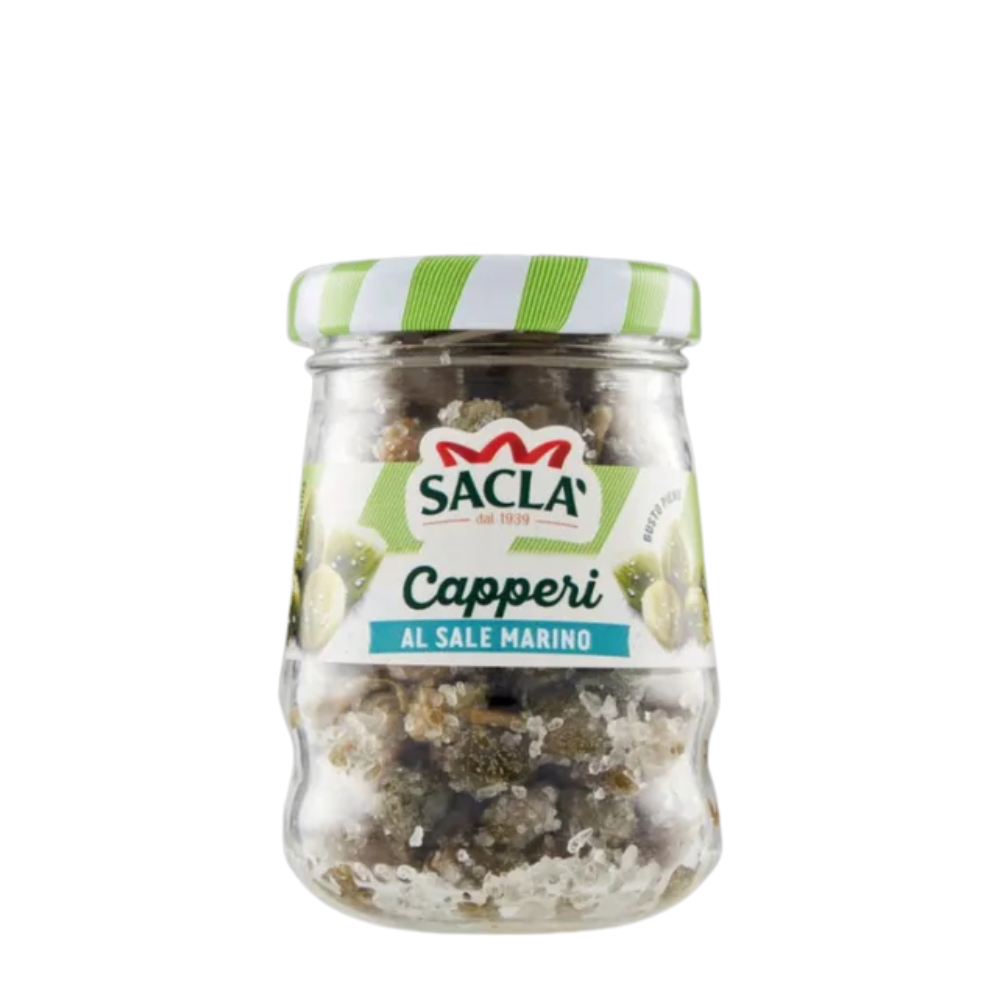 CAPPERI AL SALE MARINO *106GR VIDRIO SACLA