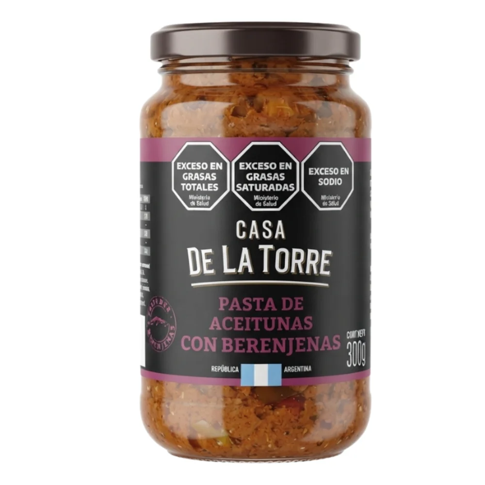 Pasta de Aceitunas Verdes con Berenjena 300G Casa de la Torre