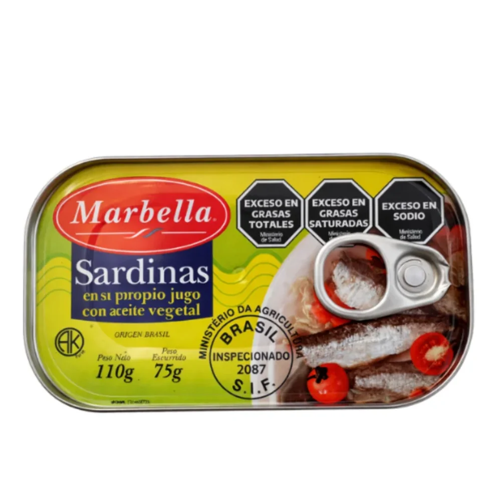 Sardinas en Aceite Vegetal 110G Marbella