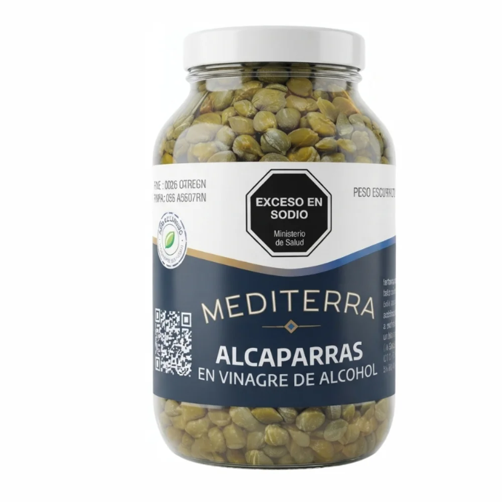 Alcaparras en Vinagre de Alcohol (9-11mm) 1KG Mediterra