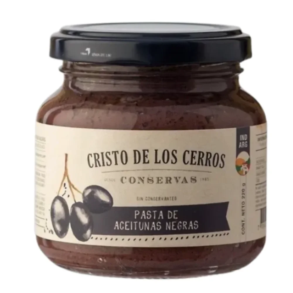 Pasta de Aceitunas Negras 200G Cristo