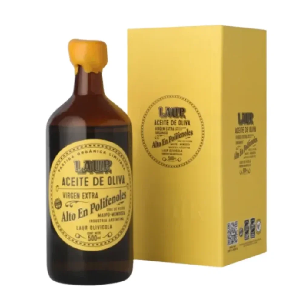 Aceite de Oliva V.E. Alto en Polifenoles 500ML Estuche Laur