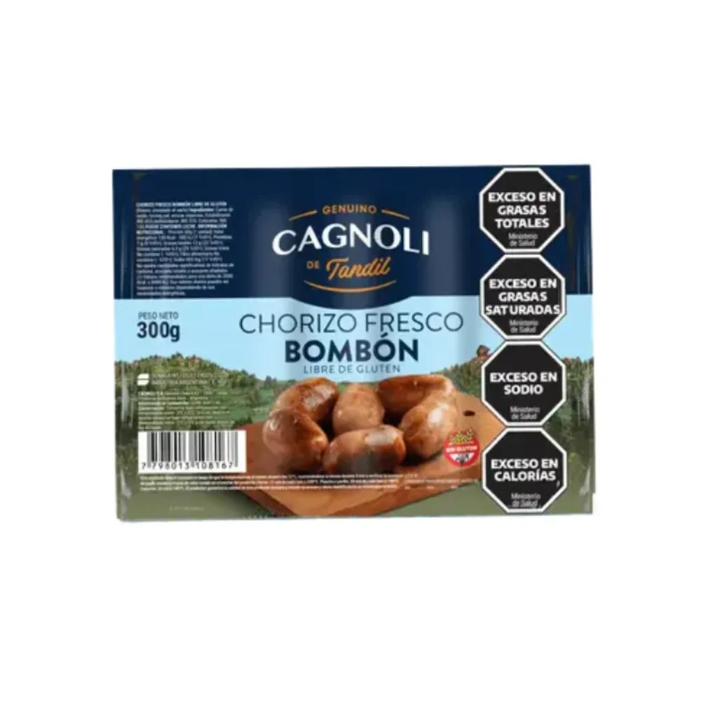 CHORIZO FRESCO BOMBOM AL VACIO *300G CAGNOLI